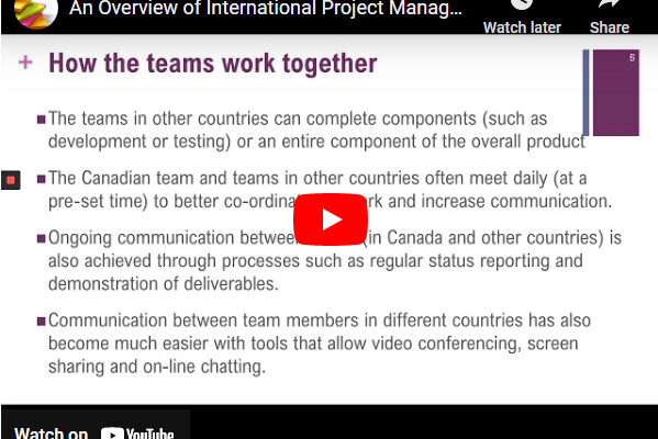 international project management