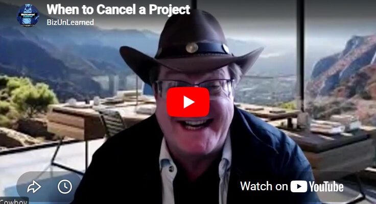 when to cancel a project