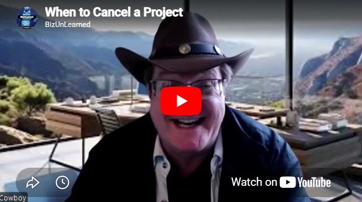 when to cancel a project